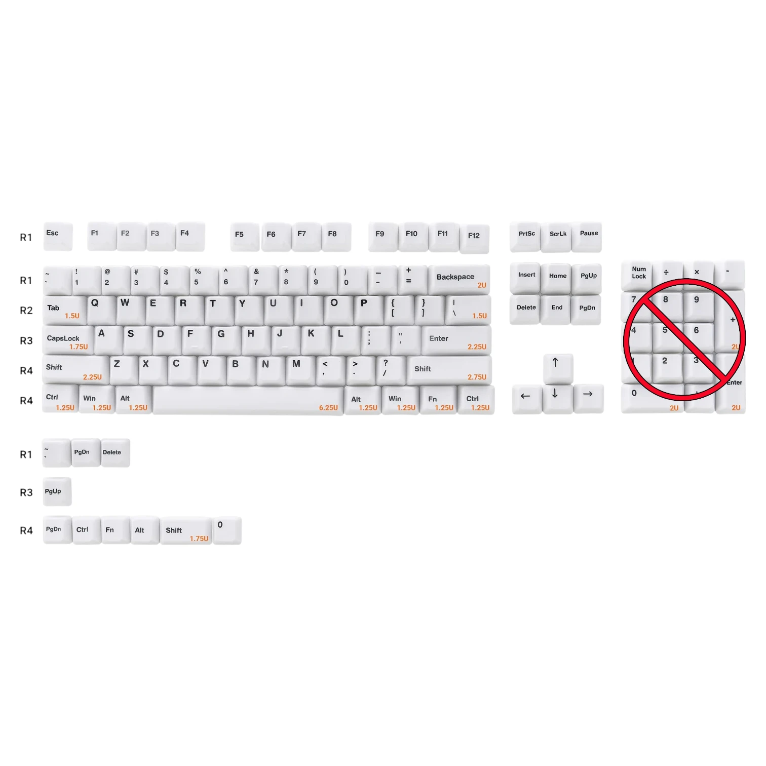 Cerakey Black - кейкапи для механічної клавіатури