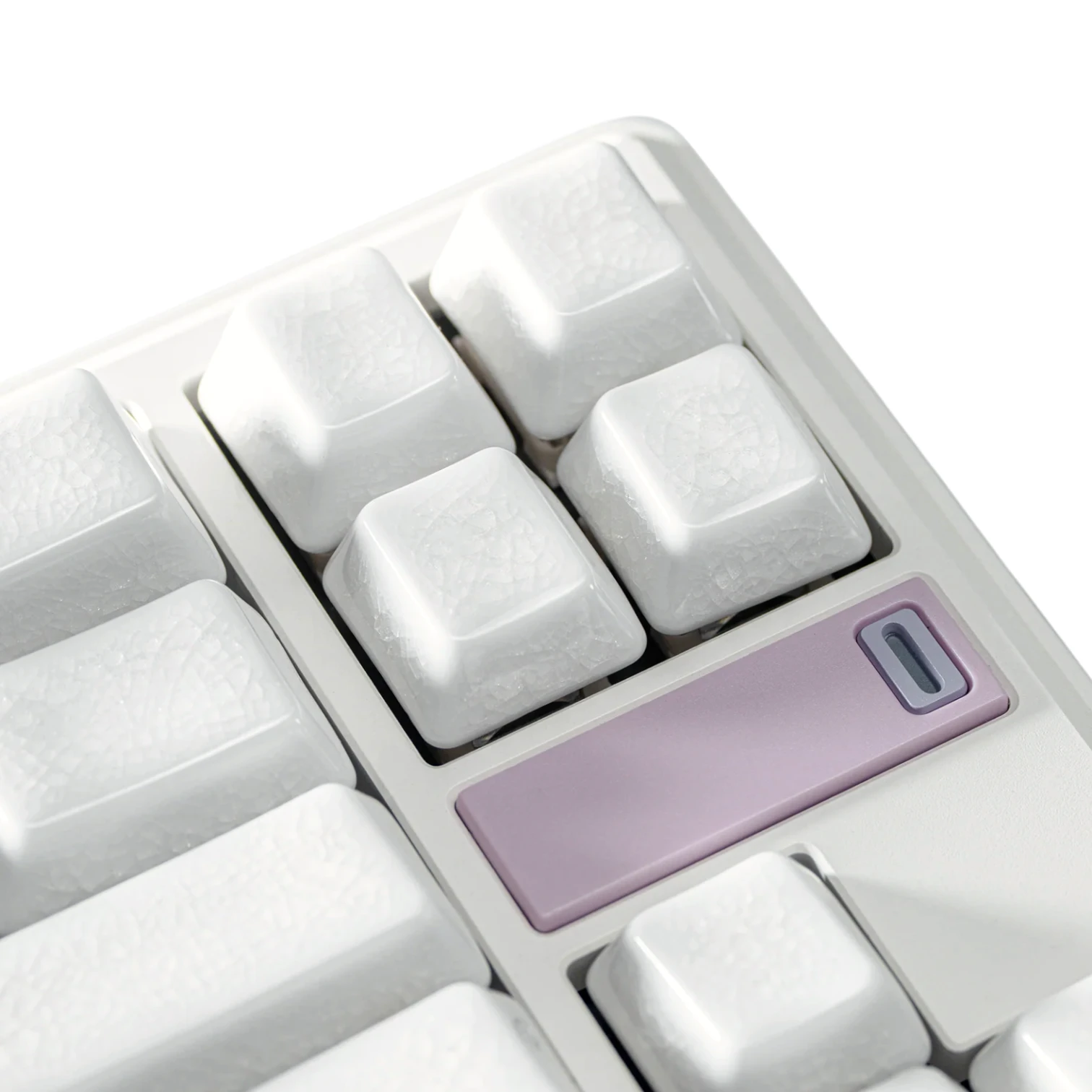 Cerakey Crazed White Blanks (A+B+C) - кейкапи для механічних клавіатур