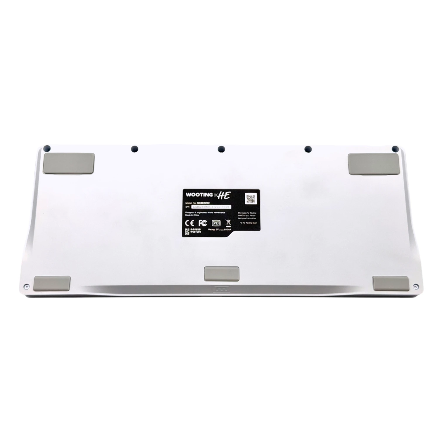 Wooting 80HE White Zink Case - механічнічна клавіатура.