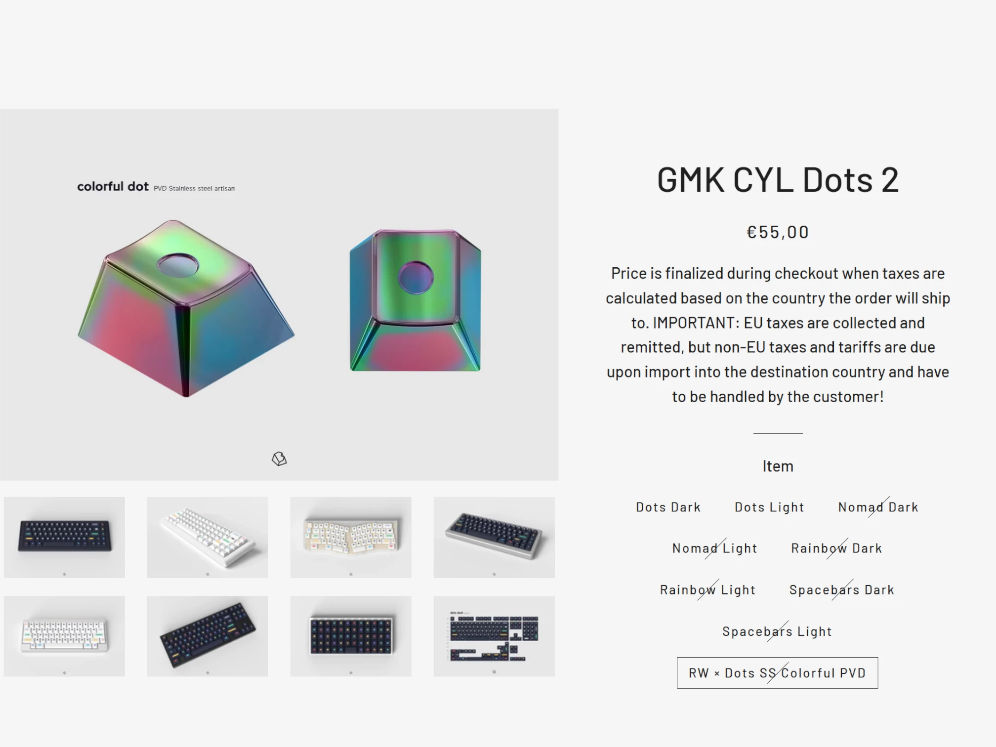 GMK Dots - кейкапи для механічної клавіатури.