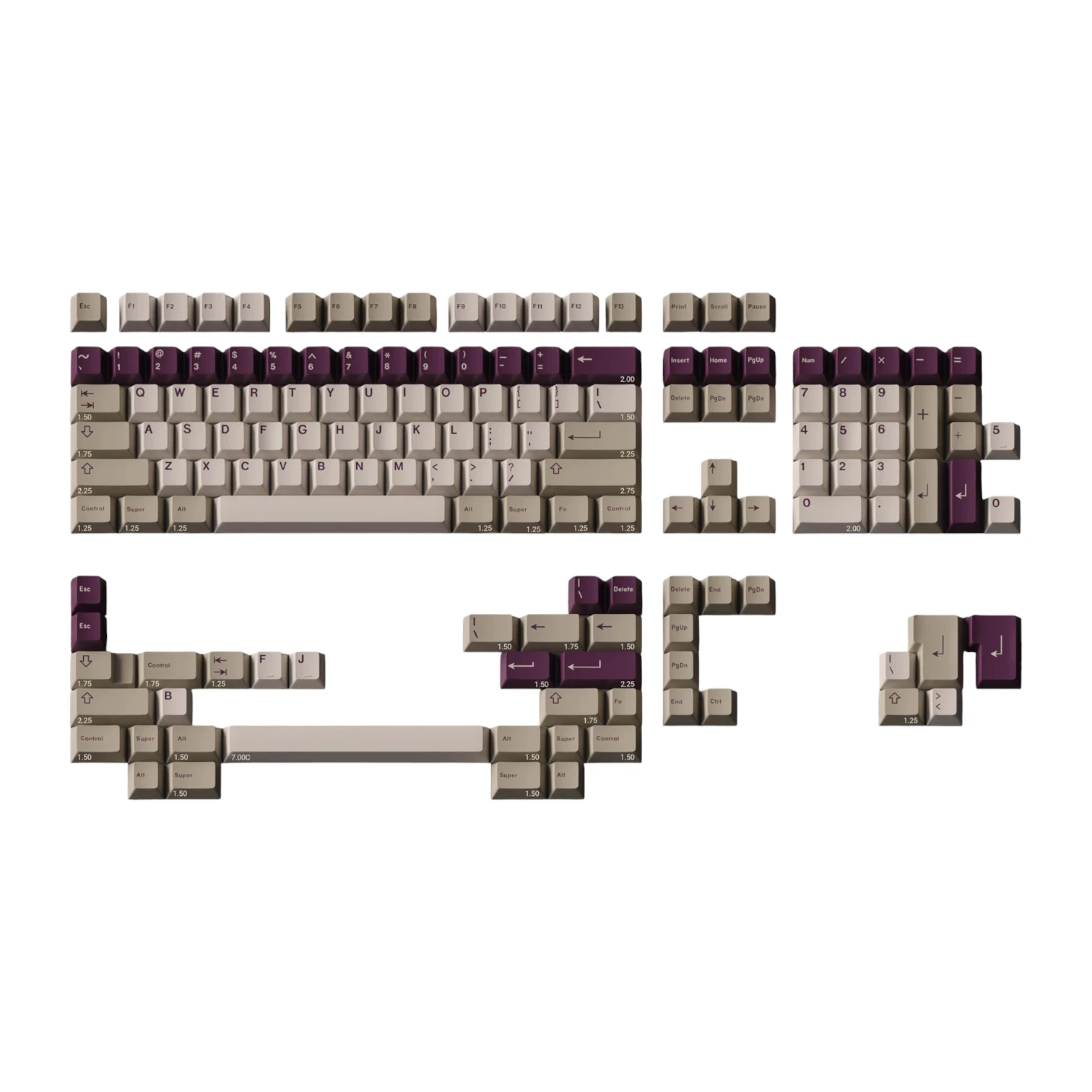 GMK Violet Alert - кейкапи для механічної клавіатури