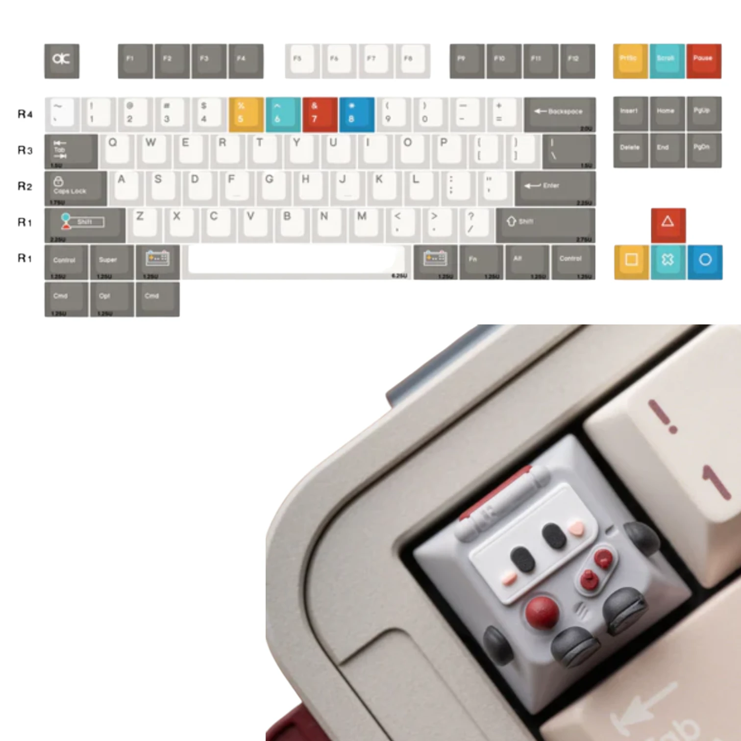 QK65 Mk.3 Retro Console - механічнічна клавіатура.