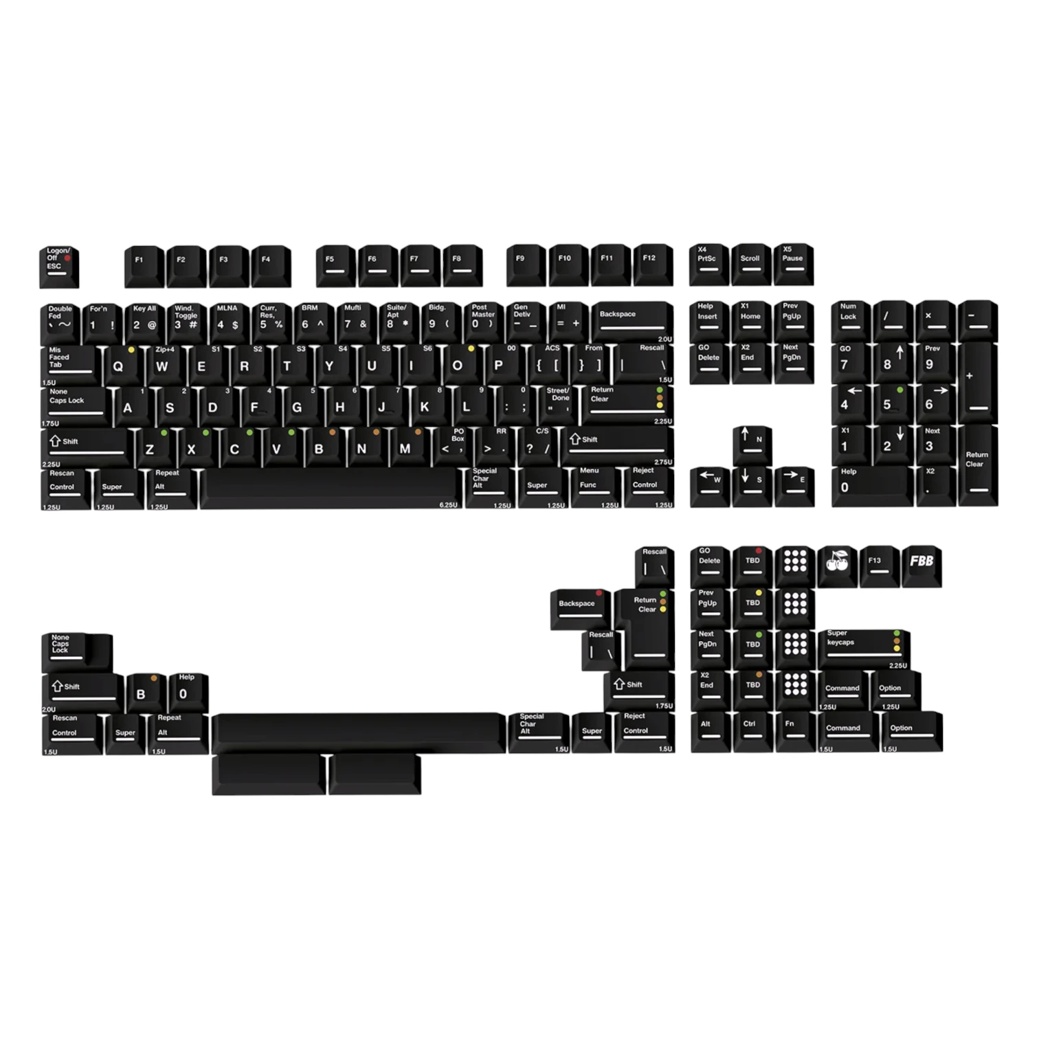 FBB Terminal Black - кейкапи для механічної клавіатури