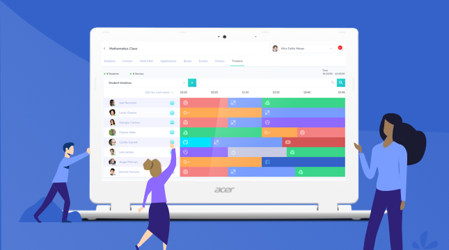 remote learning assisted by mobile guardians activity timeline 