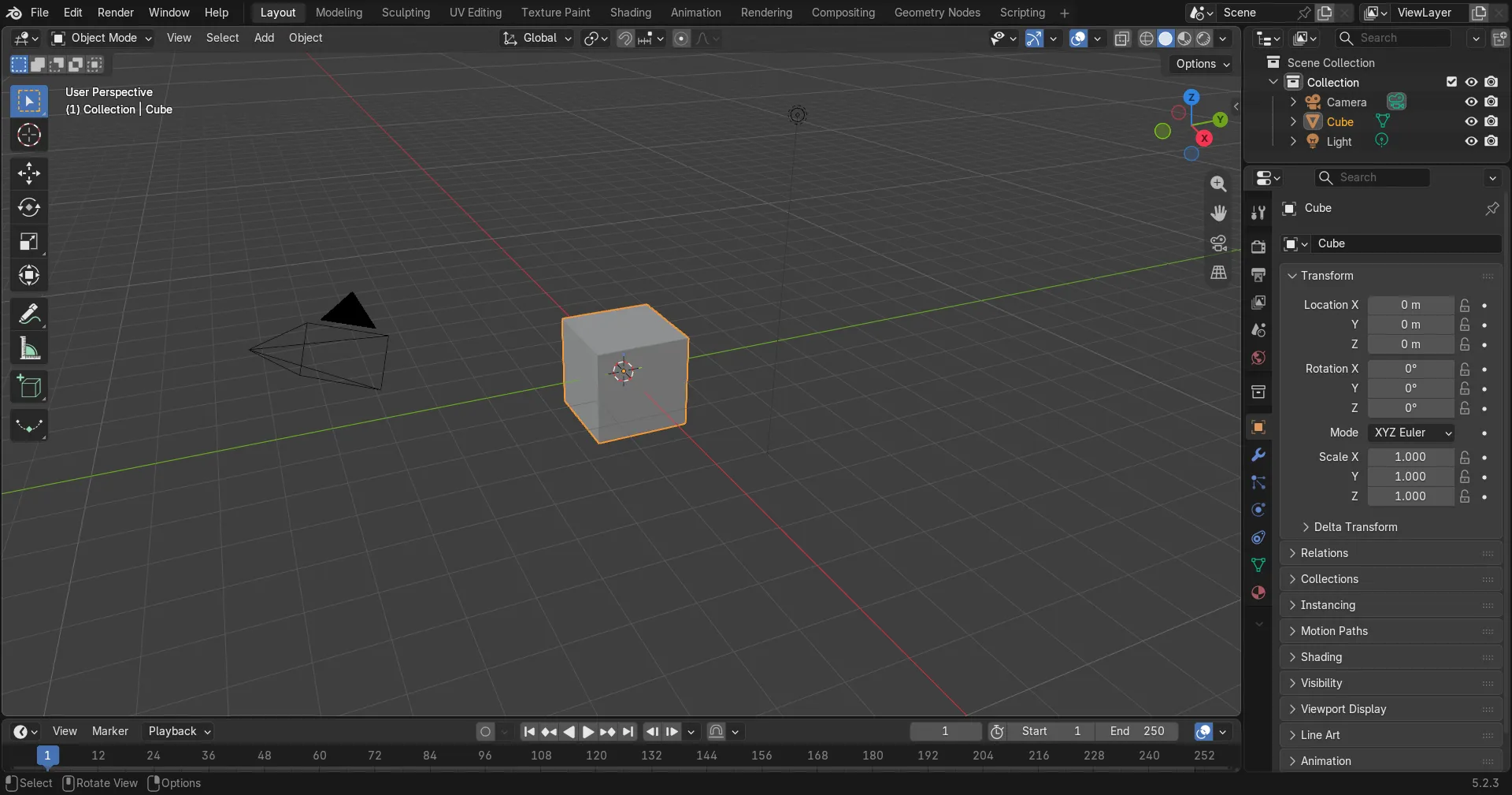 Blender: the same view