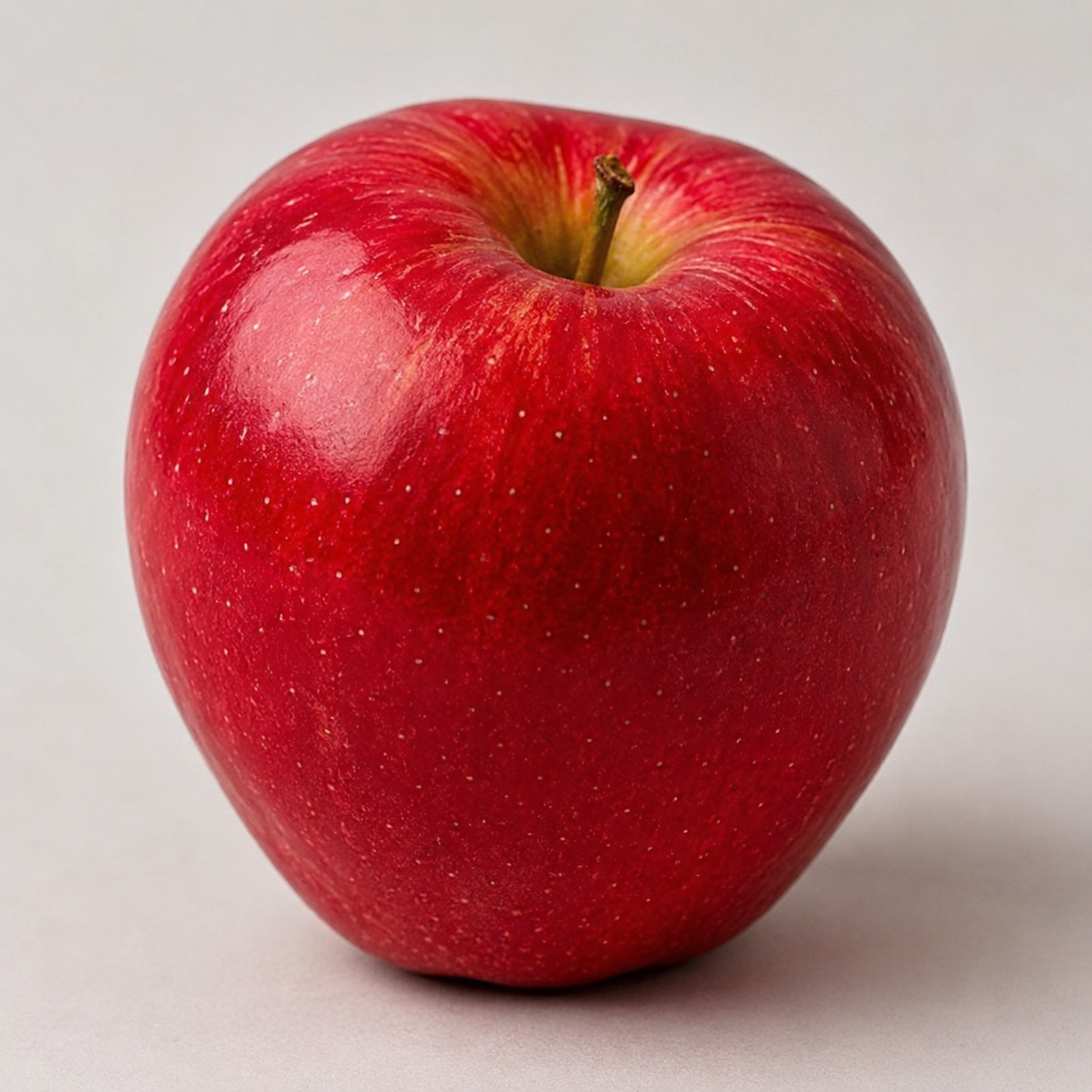 Fresh, vibrant red apple