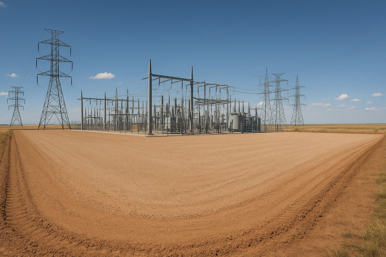 Substation Construction by K3 Construction in Amarillo Texas 