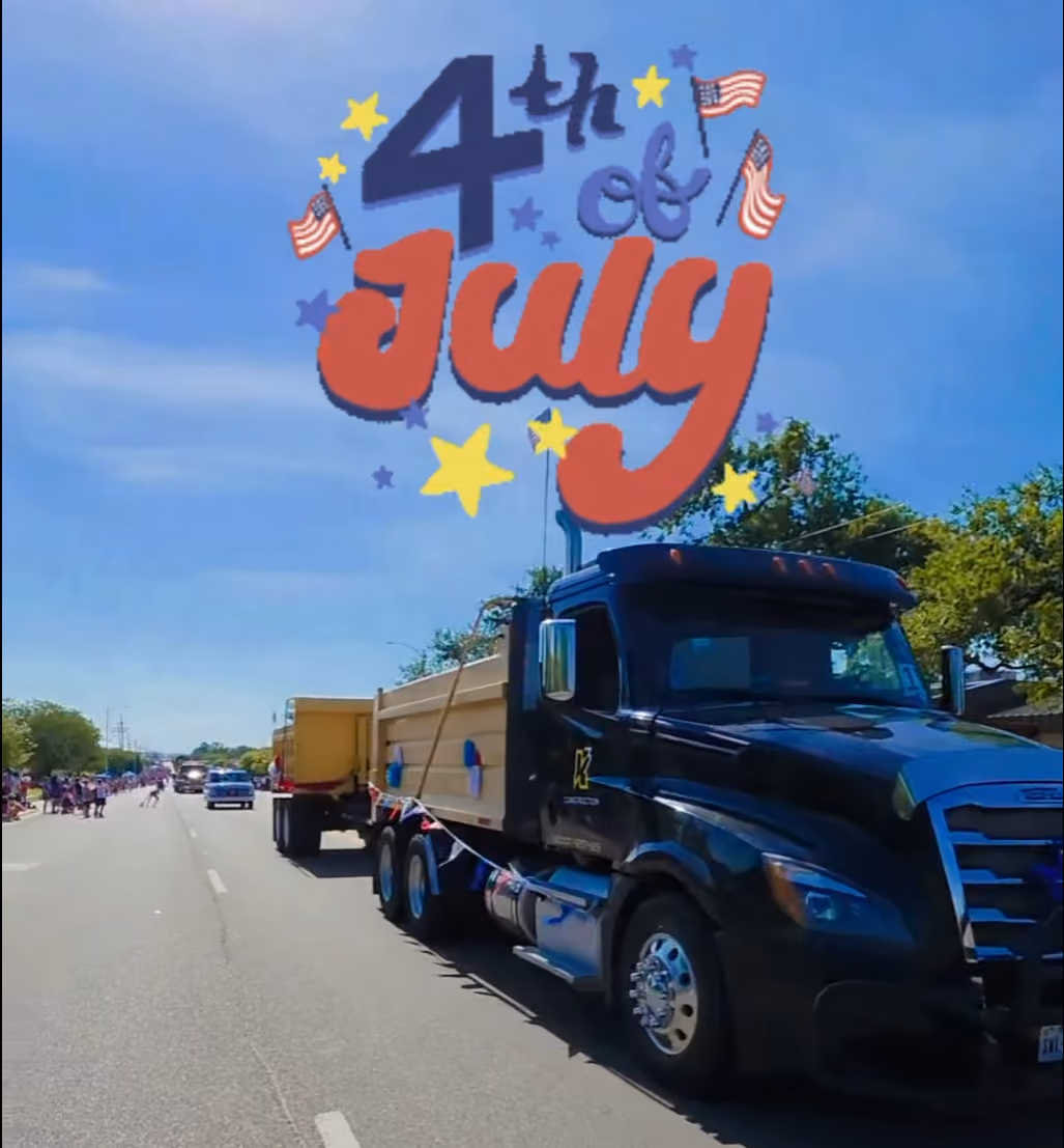 K3 Construction is a proud sponsor of the 4th of july parade in Canyon Texas