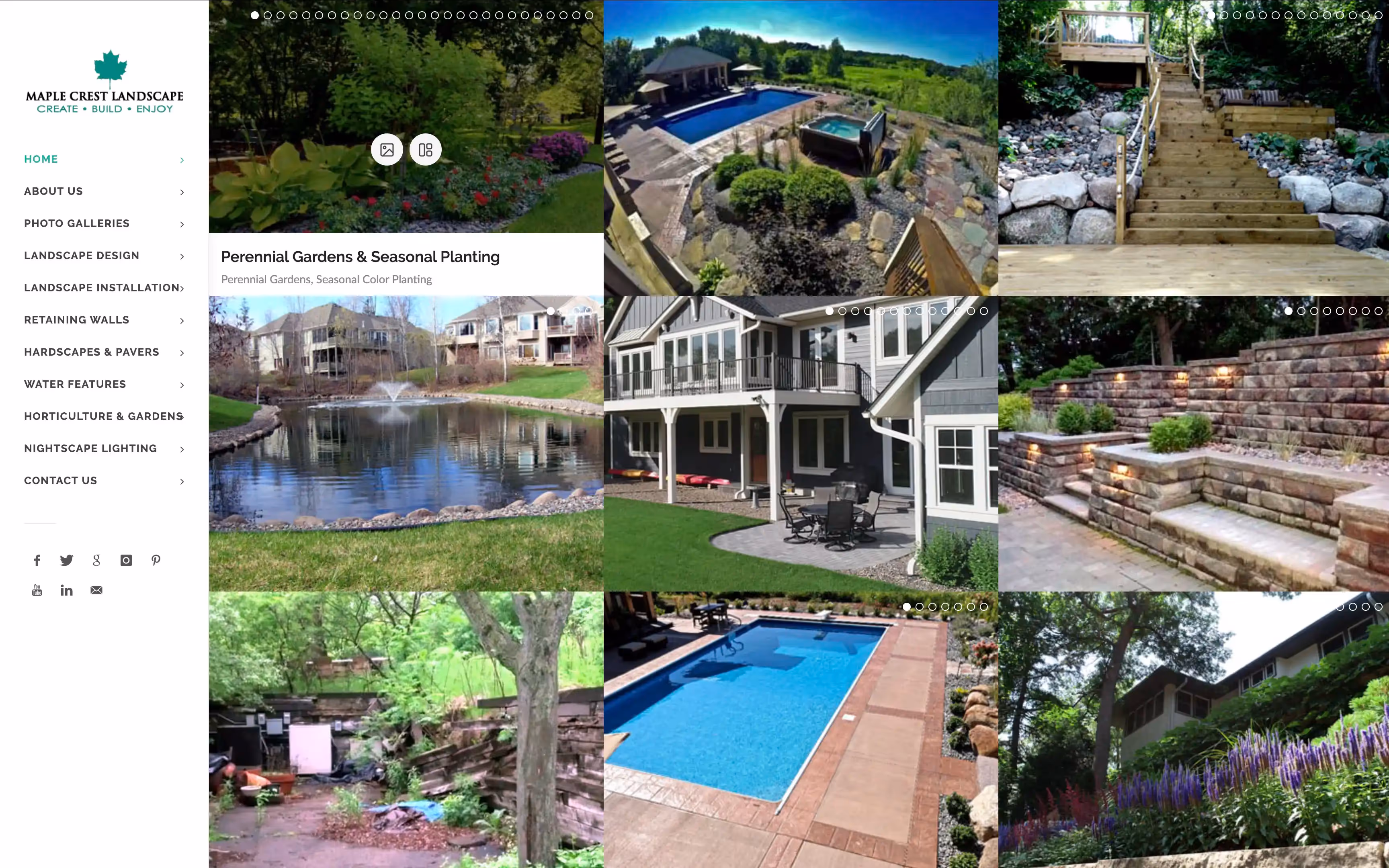Maple Crest Landscape Website