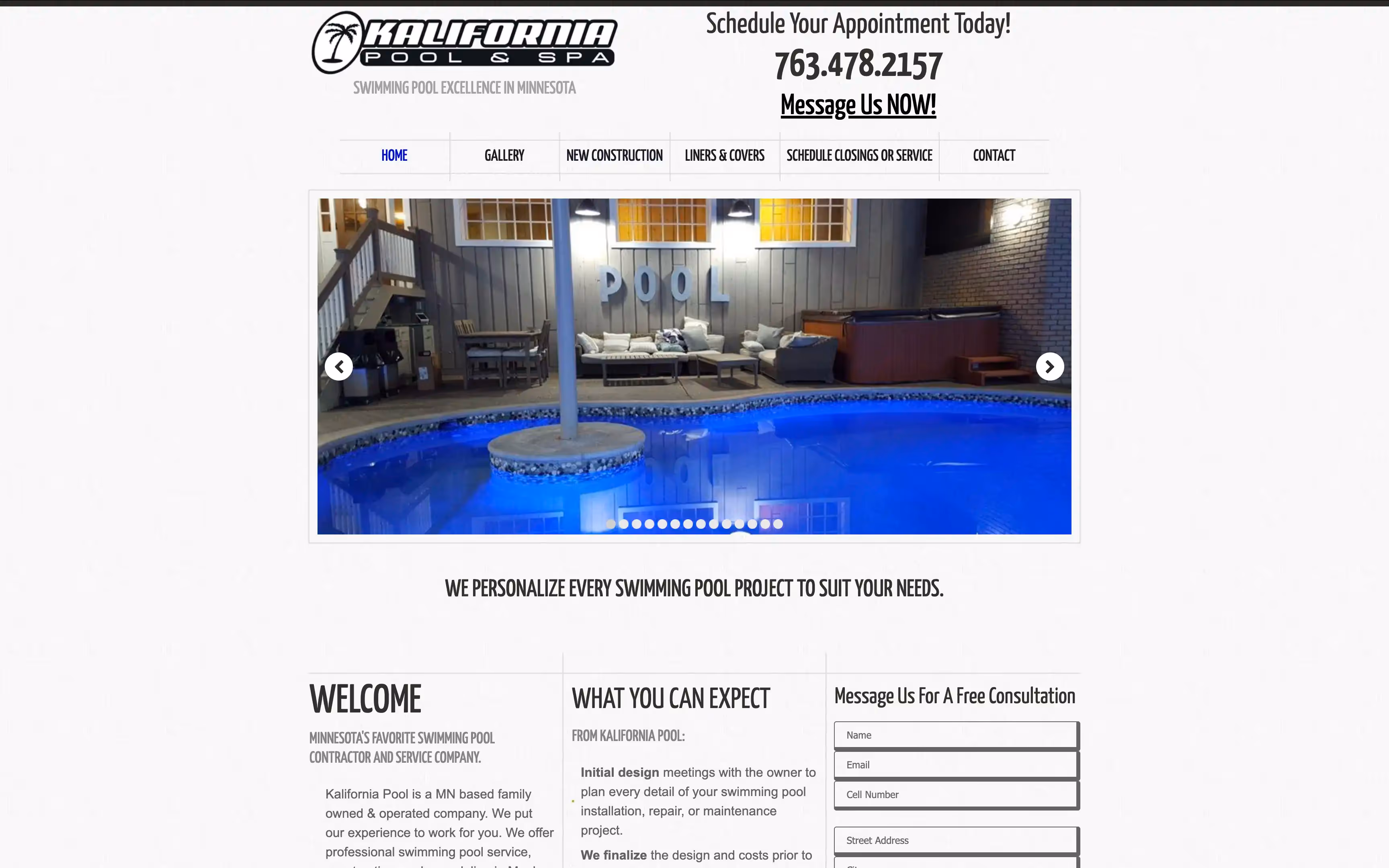 Kalifornia Pool Website