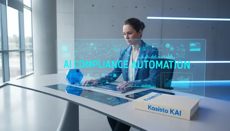 Credit union compliance officer reviewing automated risk monitoring dashboard with multiple data visualization charts