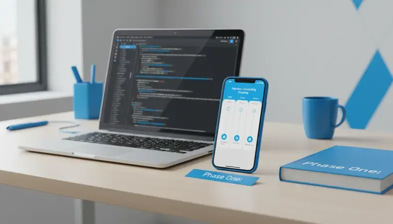 Digital communication dashboard showing personalized member onboarding timeline with email, phone, and in-person touchpoints