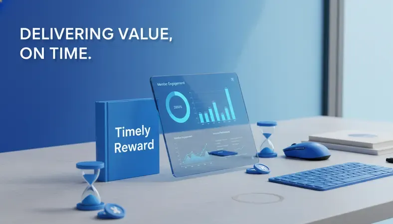 Credit union dashboard showing member engagement metrics and incentive program performance data