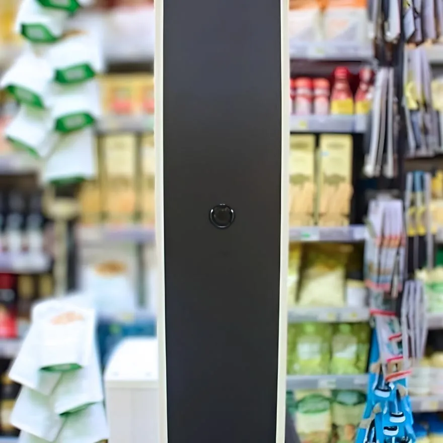 Scanning-Roboter in einem Lebensmittelgang