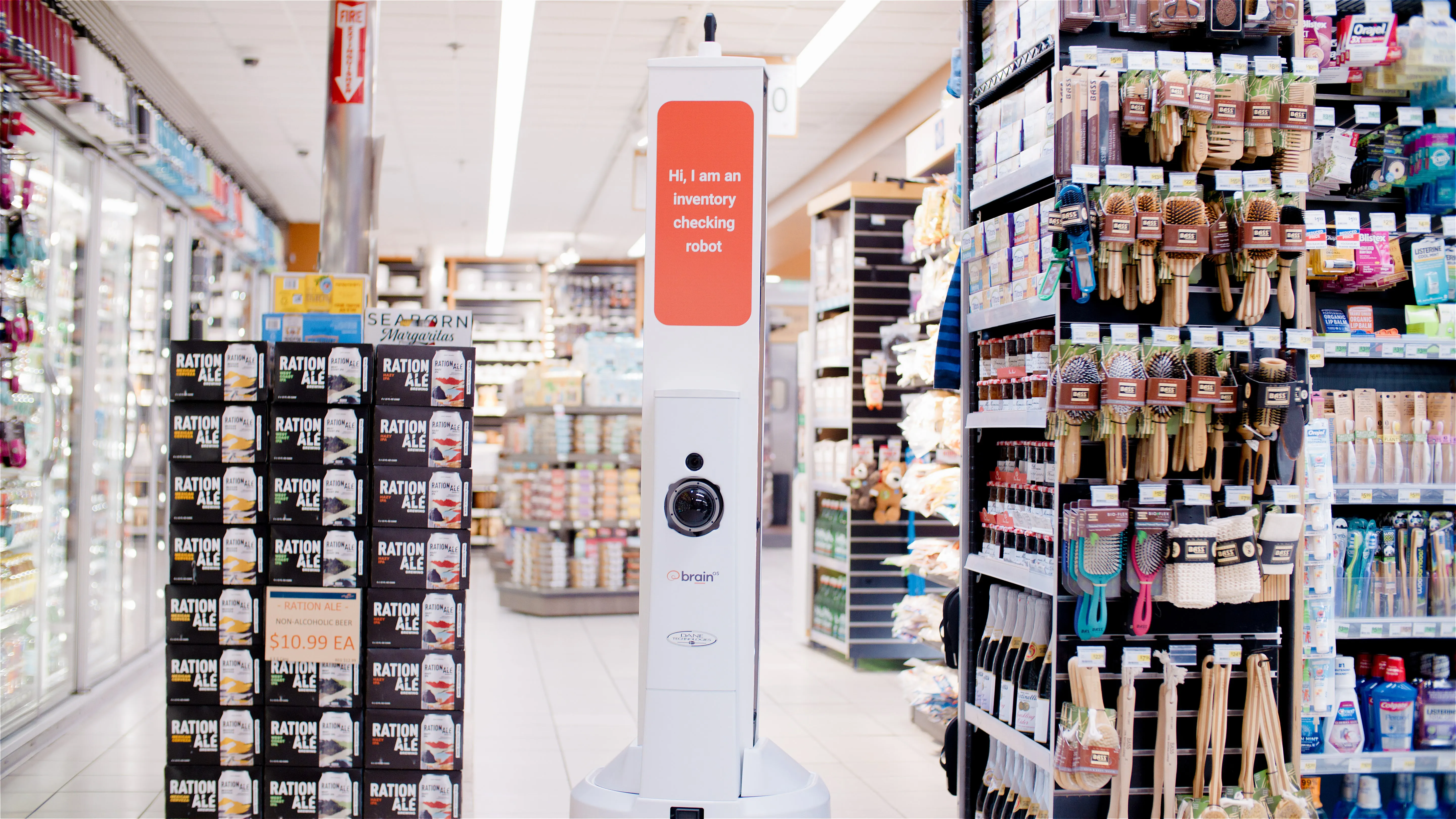 Robot de contrôle d'inventaire dans un magasin de détail