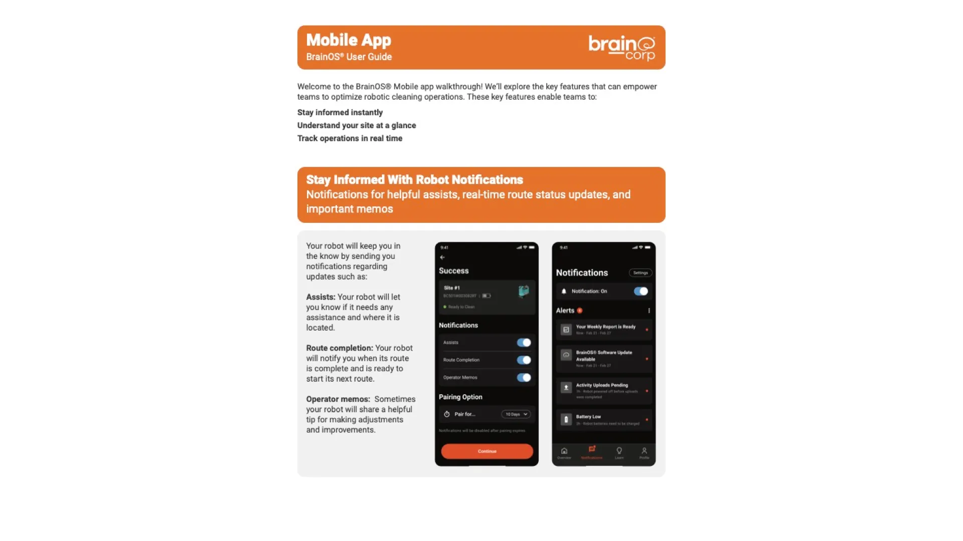 BrainOS® Mobile App (Clean) - BrainOS Ops Management Tools