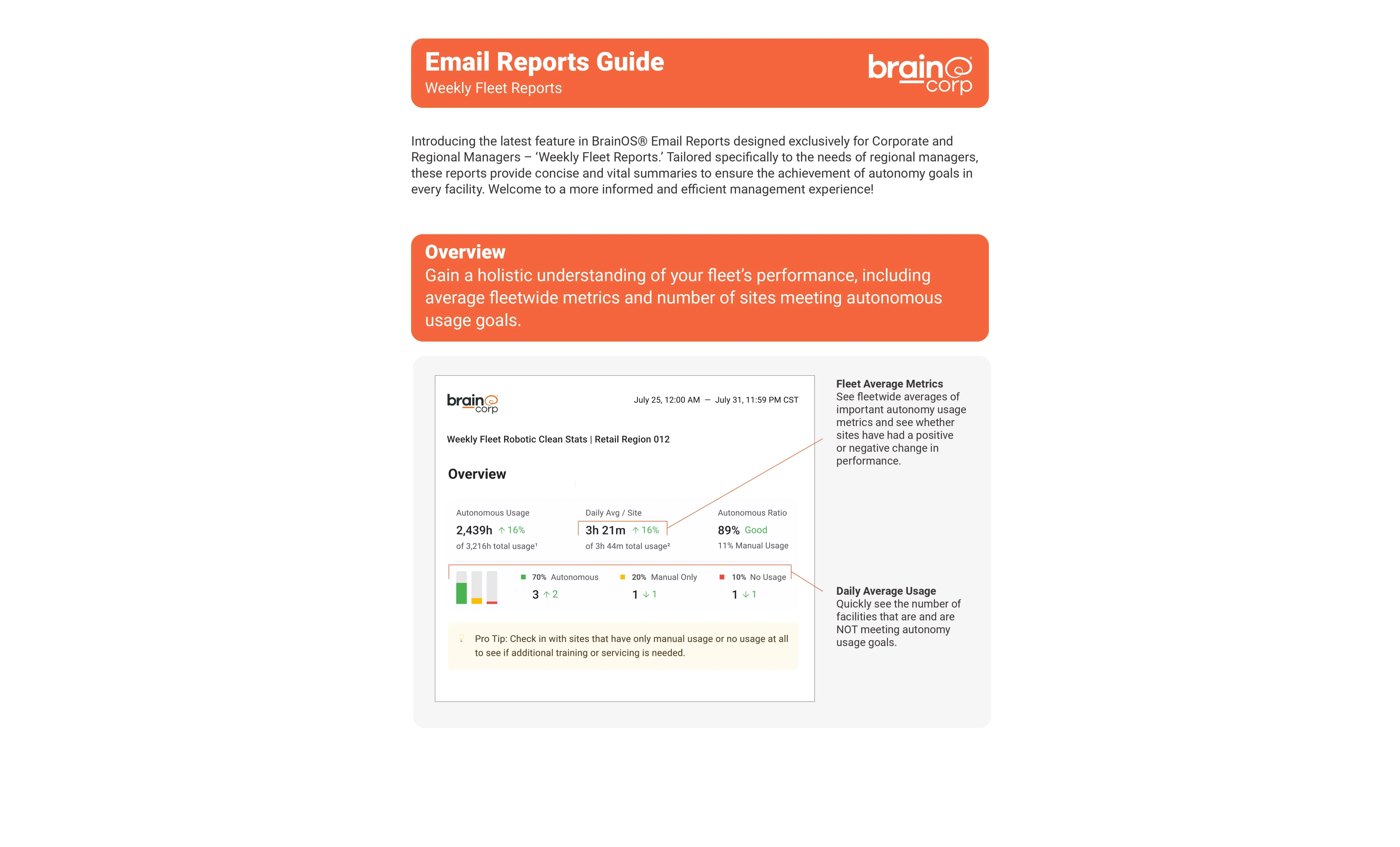 Email Reports - Weekly Fleet Manager Report