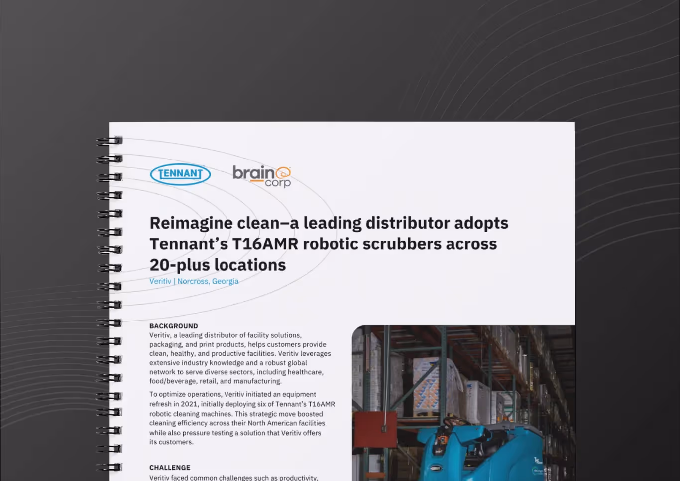 Reimagine clean – a leading distributor adopts Tennant’s T16AMR robotic scrubbers across 20-plus locations 