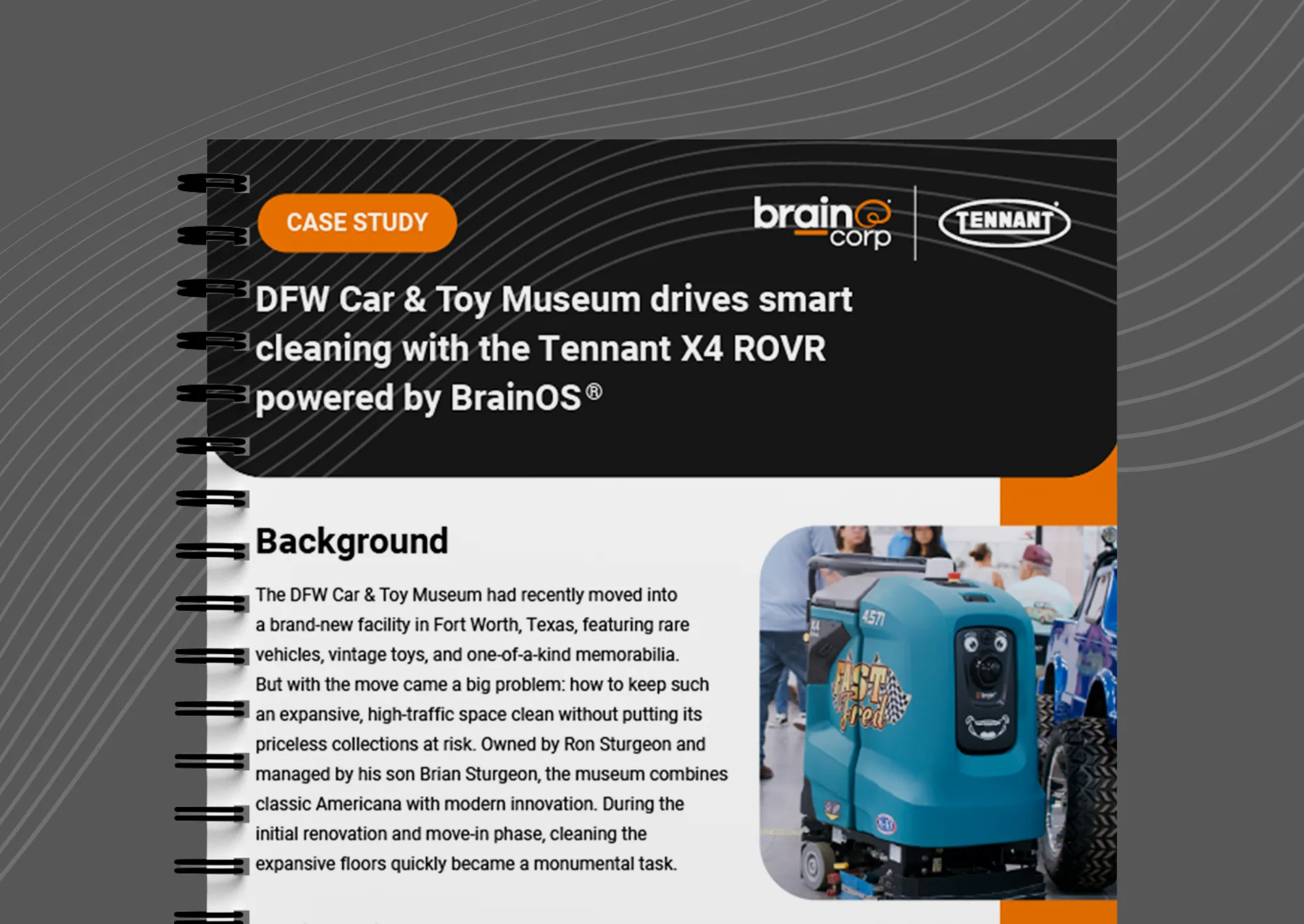 DFW Car & Toy Museum drives smart cleaning with the Tennant X4 ROVR powered by BrainOS®