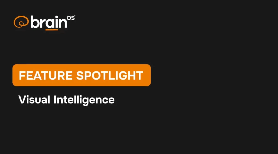 BrainOS® Clean 2.0 - Feature spotlight "Visual Intelligence"