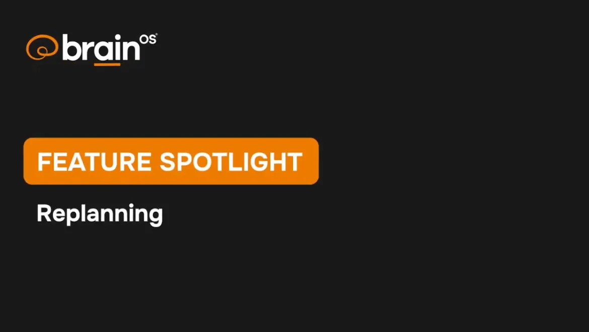 BrainOS® Clean 2.0 - Feature spotlight "Replanning"