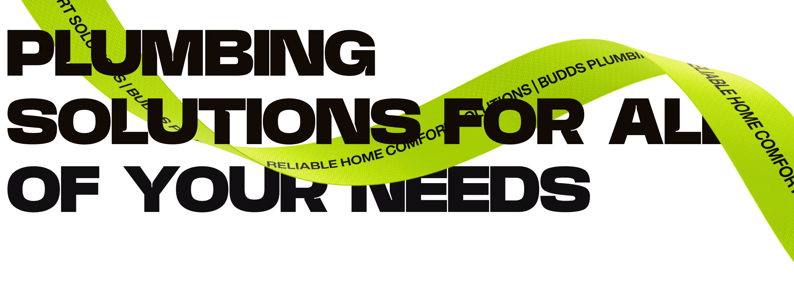A yellow ribbon with the words professional sink installation and repair services in atlantic county.