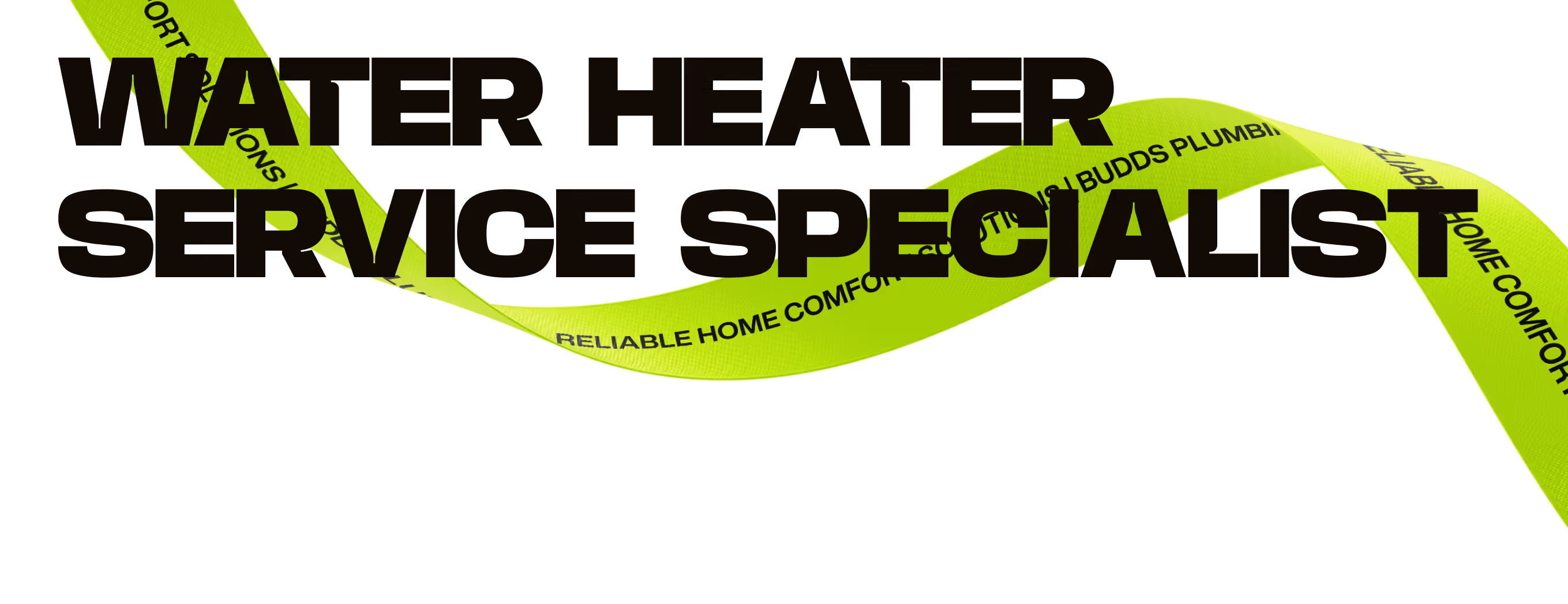 A yellow ribbon with the words professional sink installation and repair services in atlantic county.