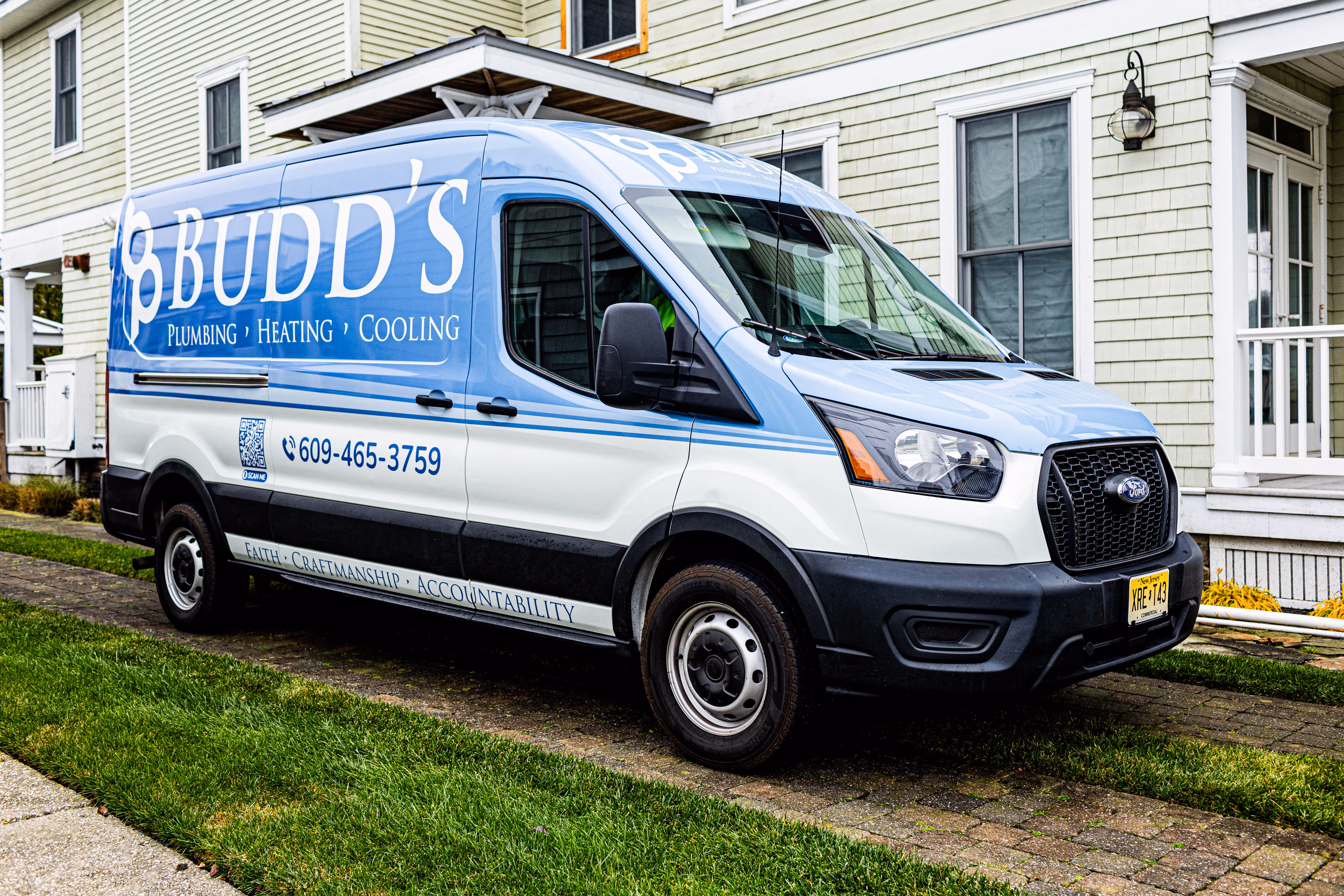 Budds Plumbing Company Van