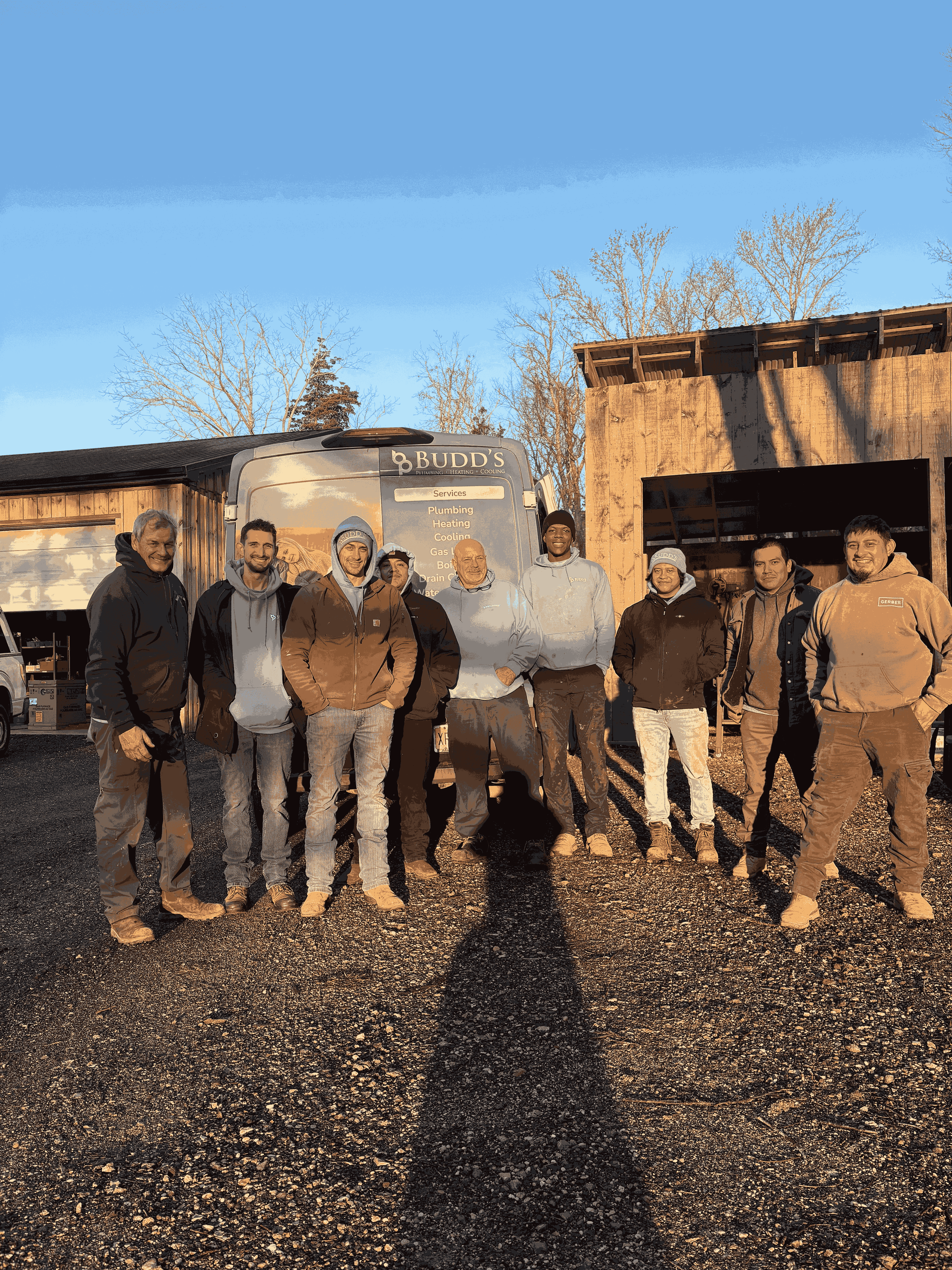 Budd's Plumbing Heating Cooling team — Cape May County NJ