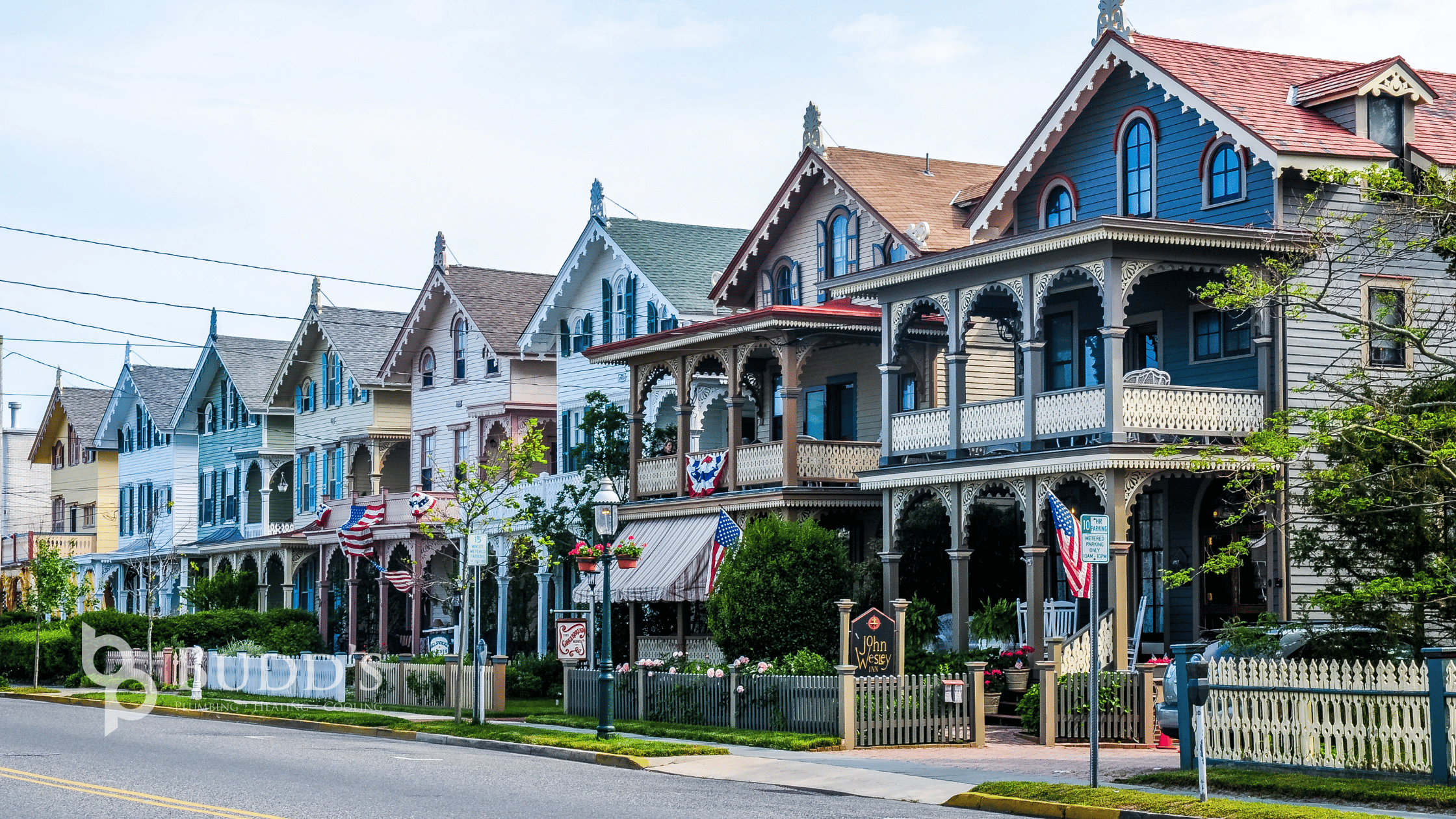 Historic Victorian home in Cape May, NJ — Budd&rsquo;s Plumbing, Heating & Cooling handles plumbing repair, drain and sewer work, and water heaters for Cape May&rsquo;s older homes