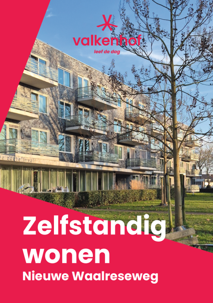 Brochure met informatie over zelfstandig wonen aan de Nieuwe Waalreseweg