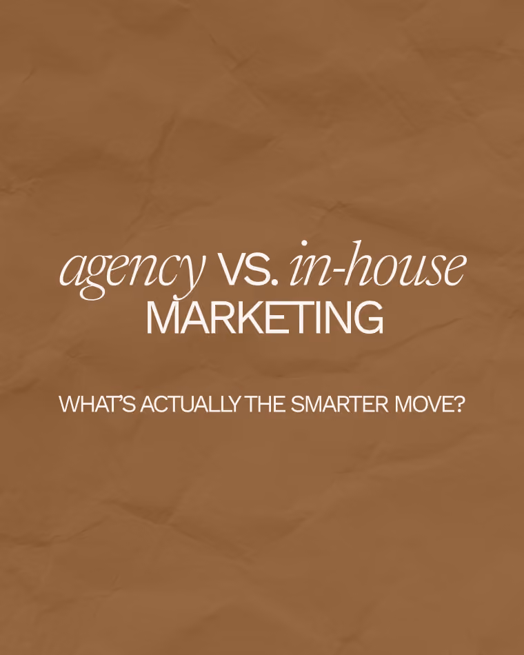 Post Text: Agency vs. in-house marketing: who's actually making the smarter move?