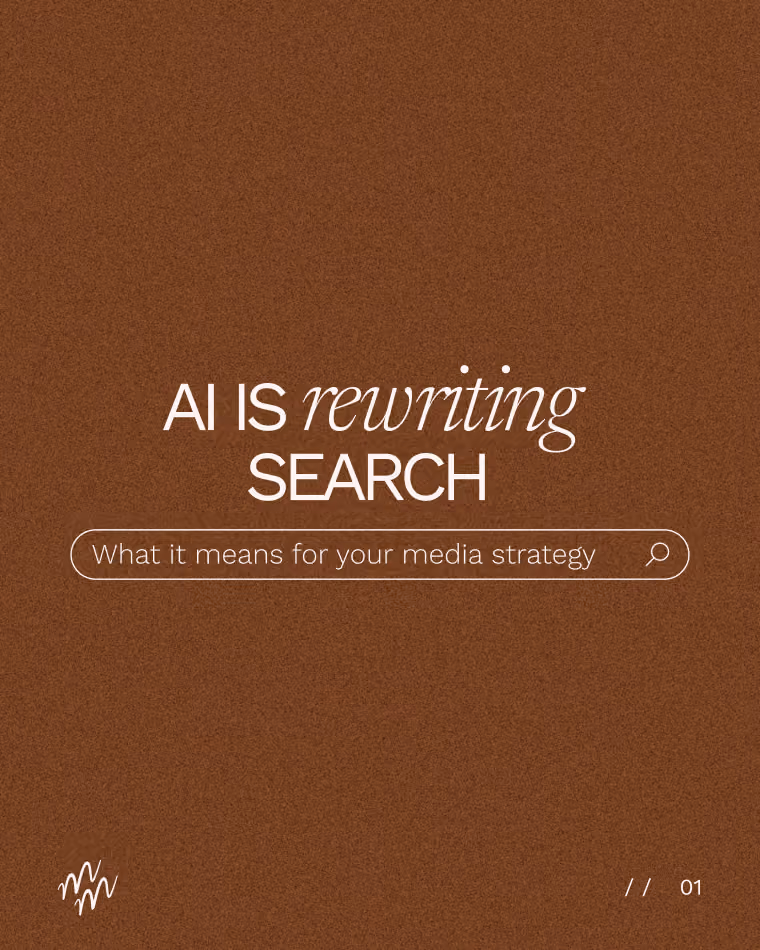 Post Text: AI is rewriting search: what it means for your media strategy.