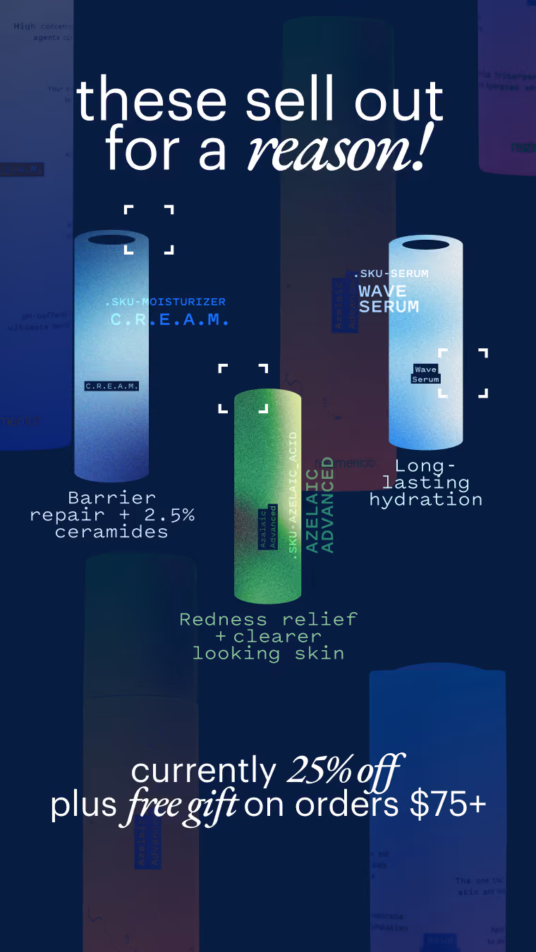 Ad Text: These sell out for a reason!
Ad Description: 3 of Regimen Lab's bestsellers set in a futuristic gradient style