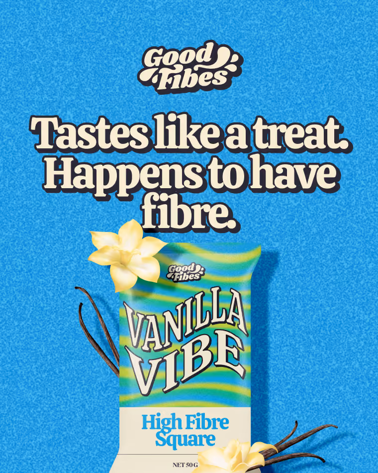 Ad Text: Tastes like a treat. Happens to have fibre.