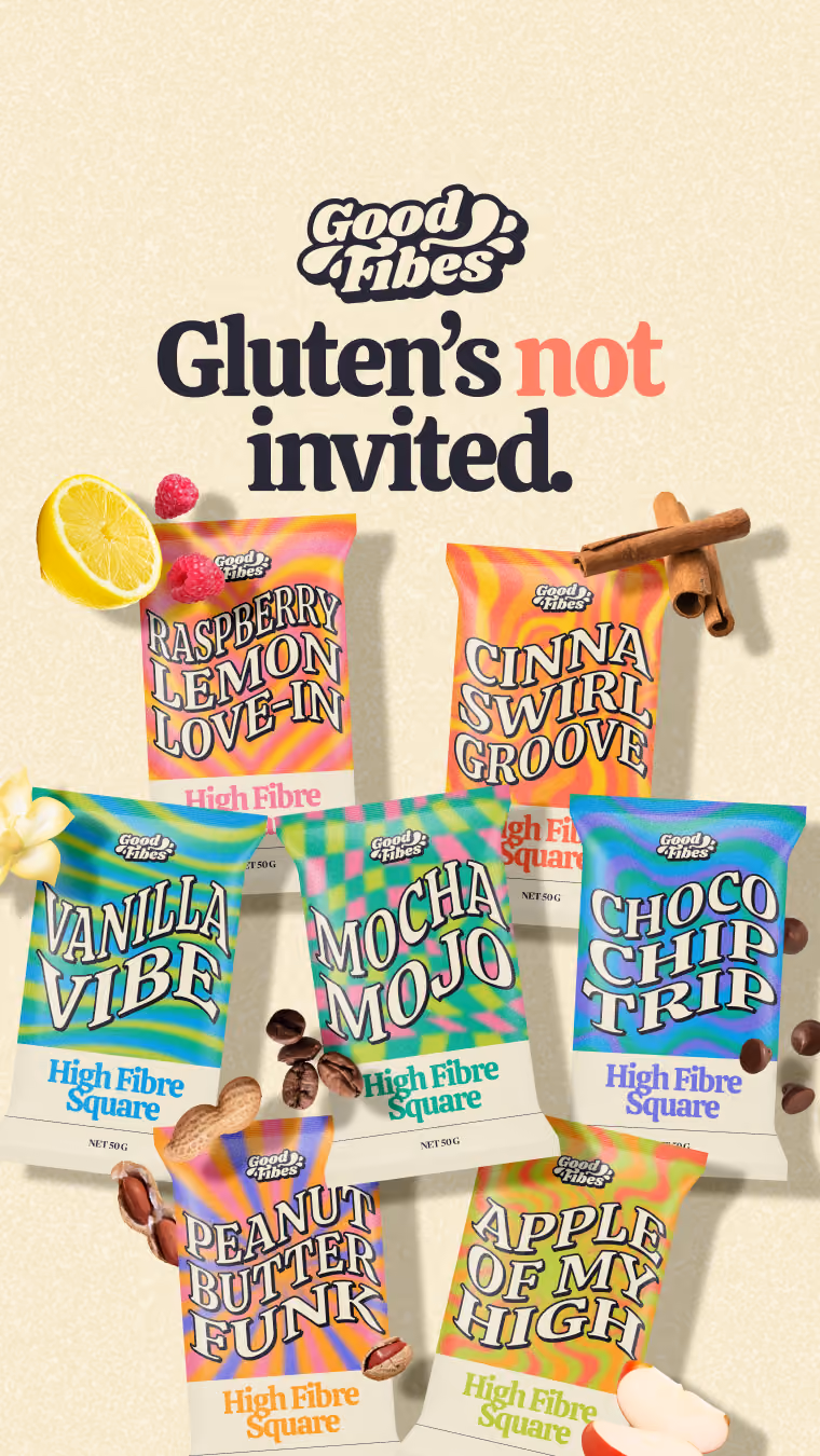 Ad Text: Gluten's not invited.