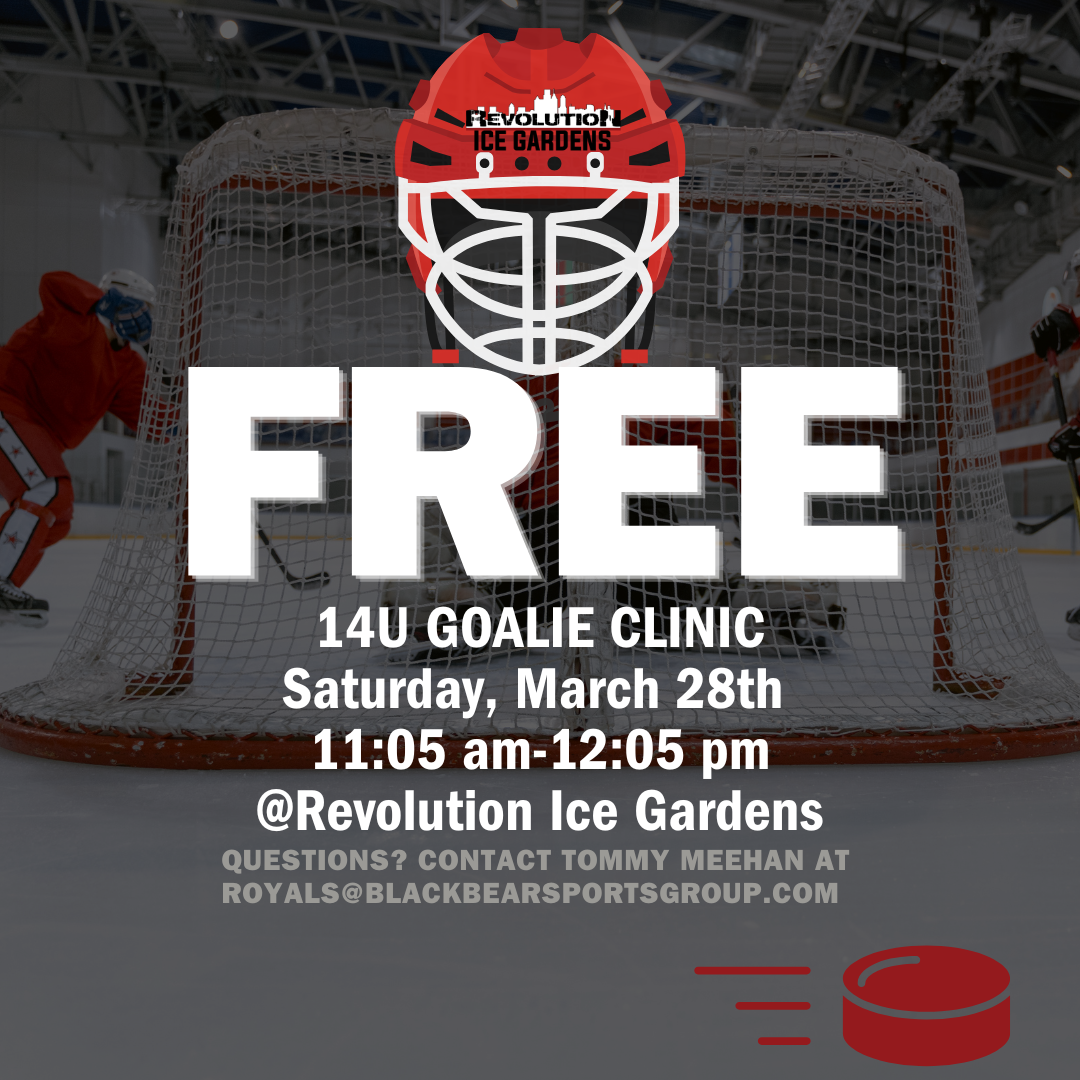 FREE 14U GOALIE CLINIC