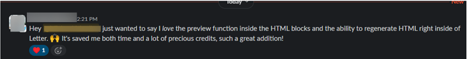 Message screenshot