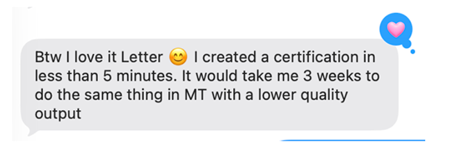 Message screenshot