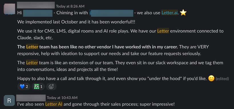 Message screenshot