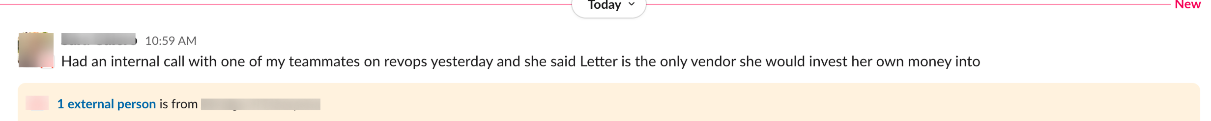 Message screenshot