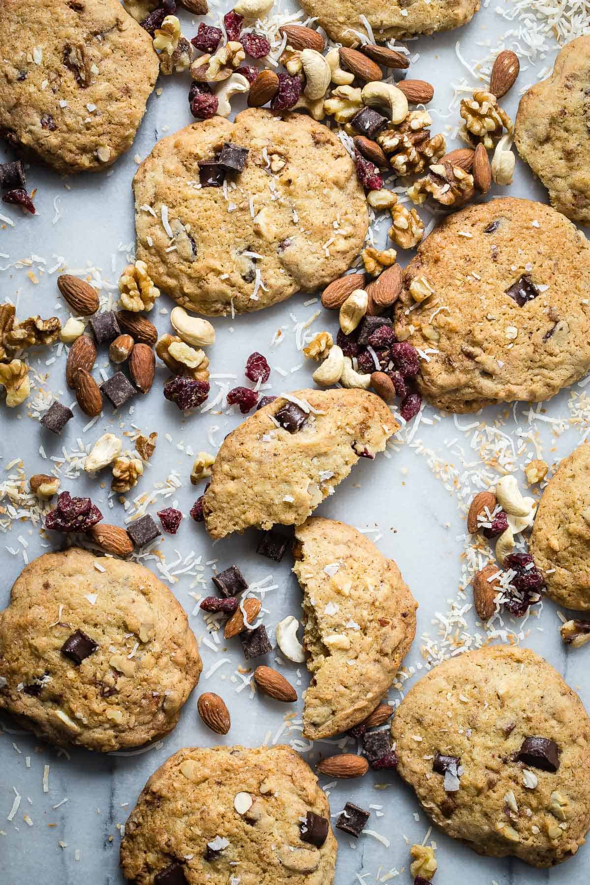 Easy Chocolate Trail Mix Cookies
