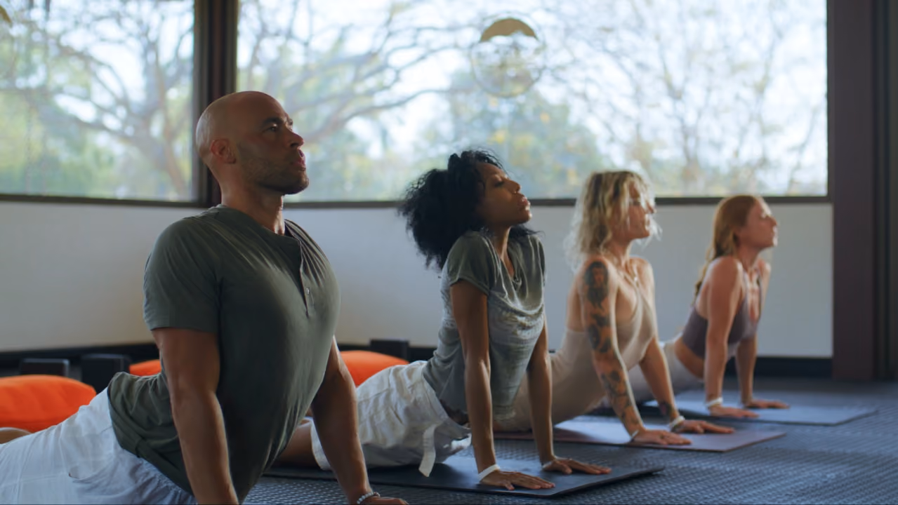 Yoga class at Rythmia