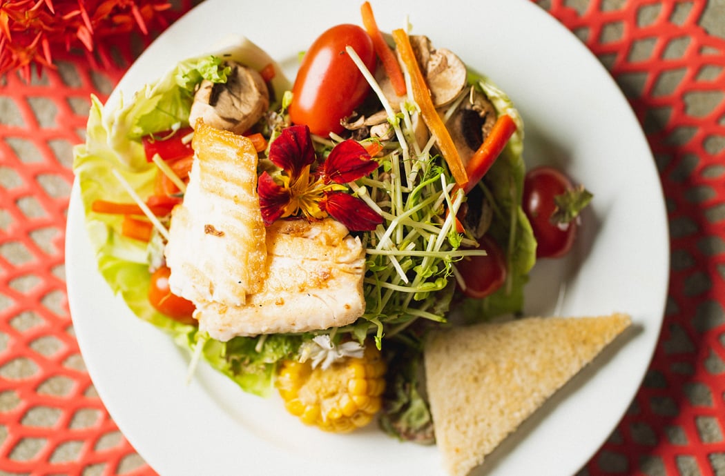 Farm-to-table food at Rythmia