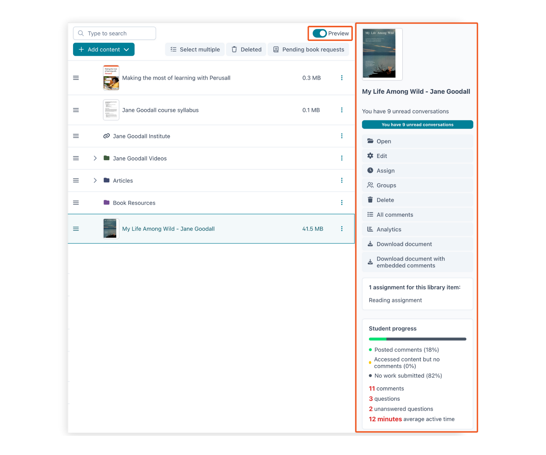 The library: Simpler & more focused
