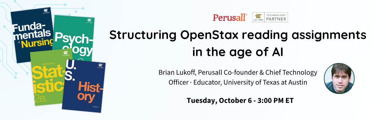 OpenStax Perusall webinar