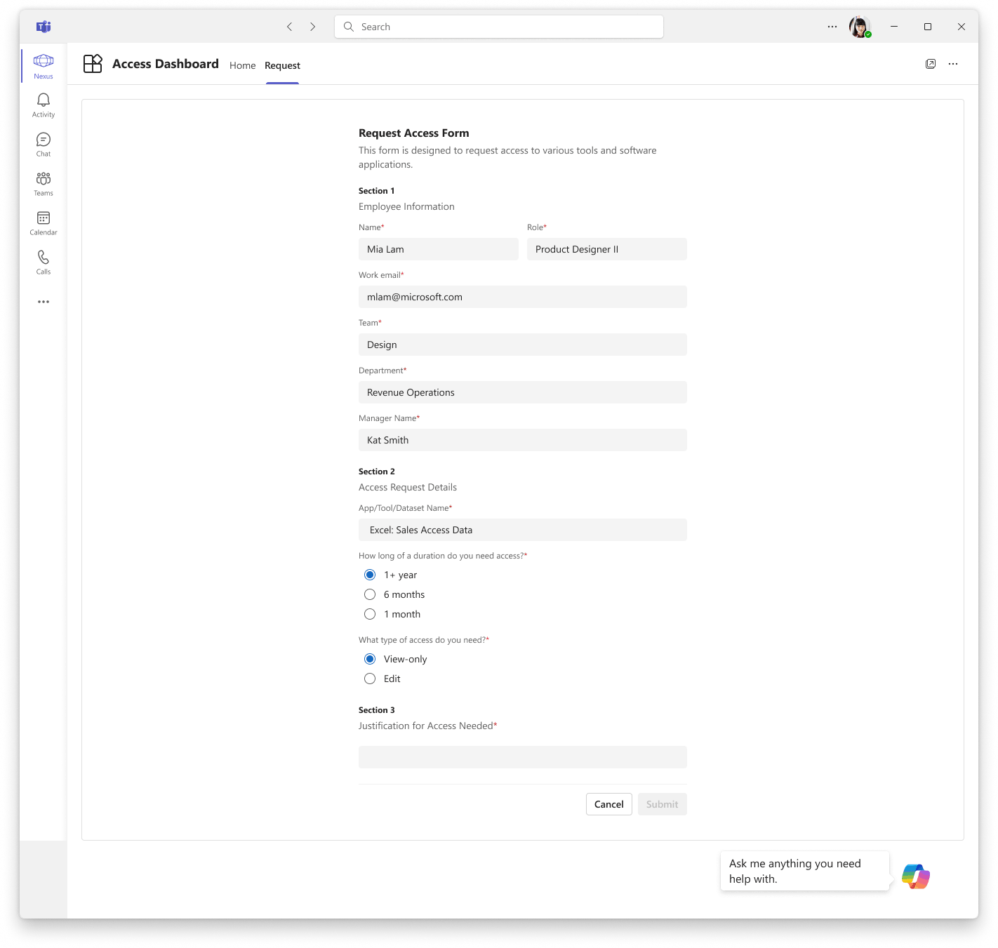 Early Iteration New Hire