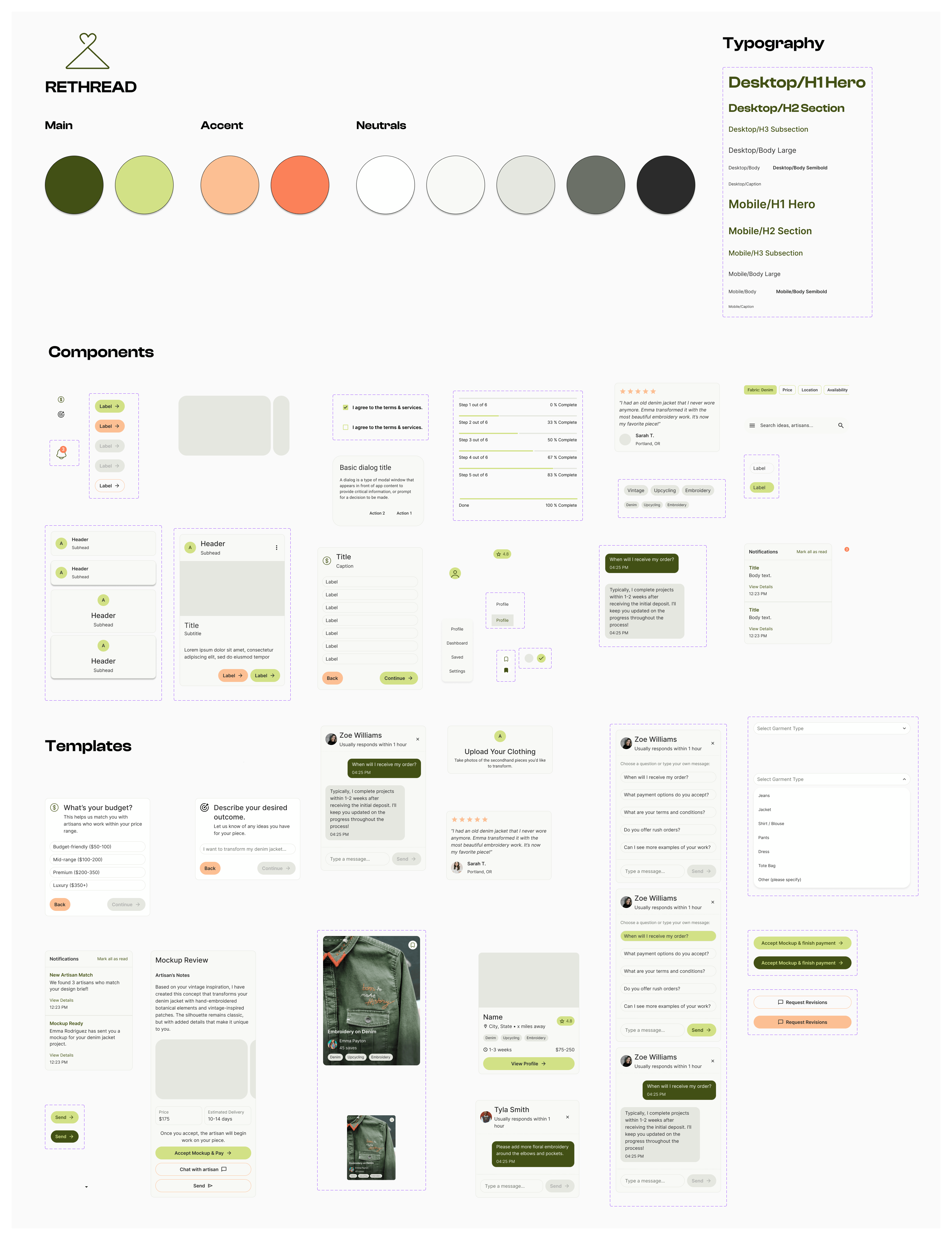 ReThread branding & design system