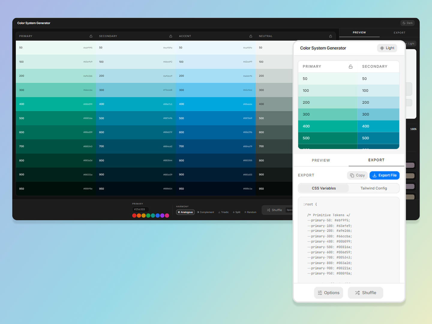 image of font pairs which is a tool that helps generate font pairs by locking and pressing space. visual preview of the fonts.