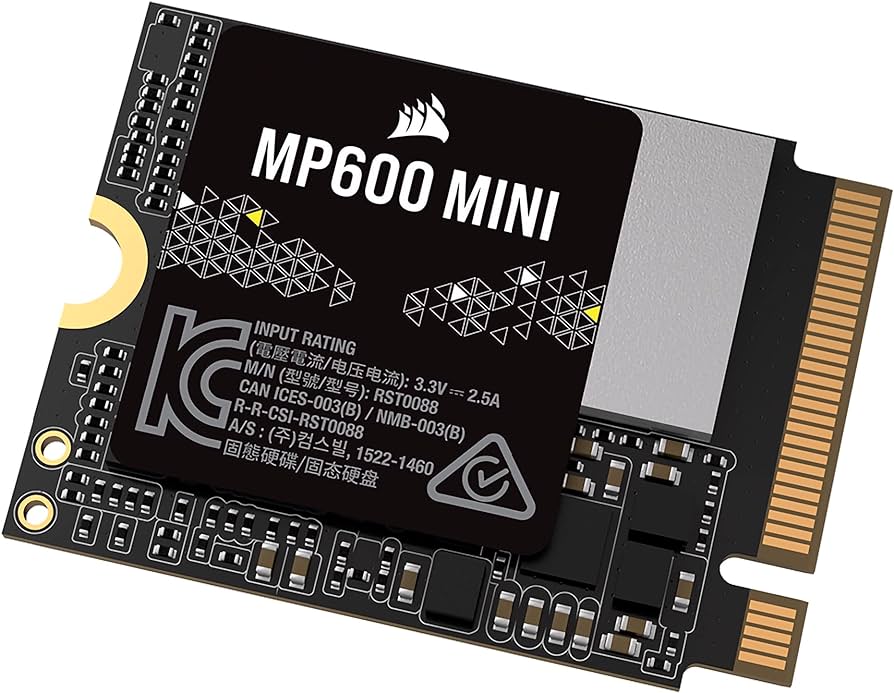 Corsair MP600 Mini 1TB M.2 NVMe PCIe x4 Gen4 2 SSD – M.2 2230 image
